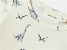 Lil Atelier bluse turtledove med dinoprint